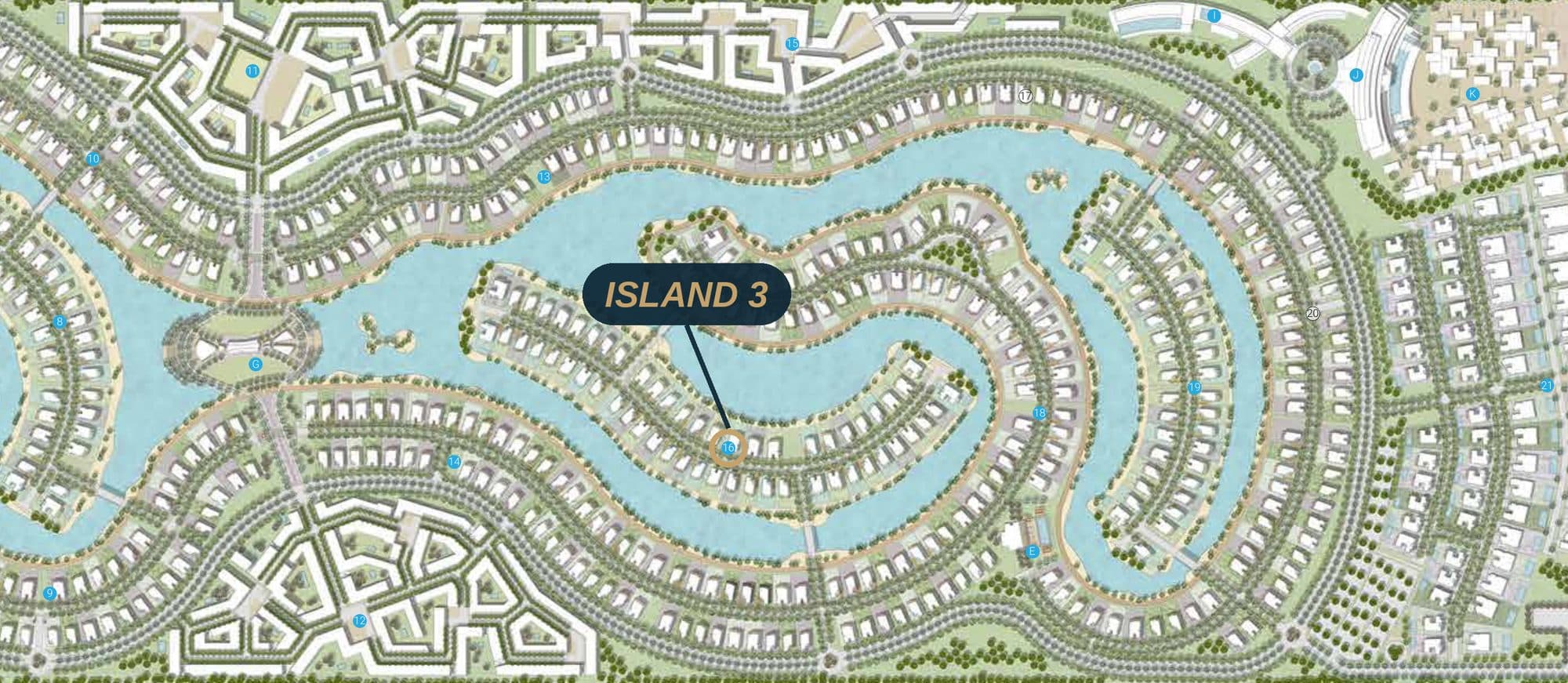 ماستر بلان Island 3 أزها العين السخنة